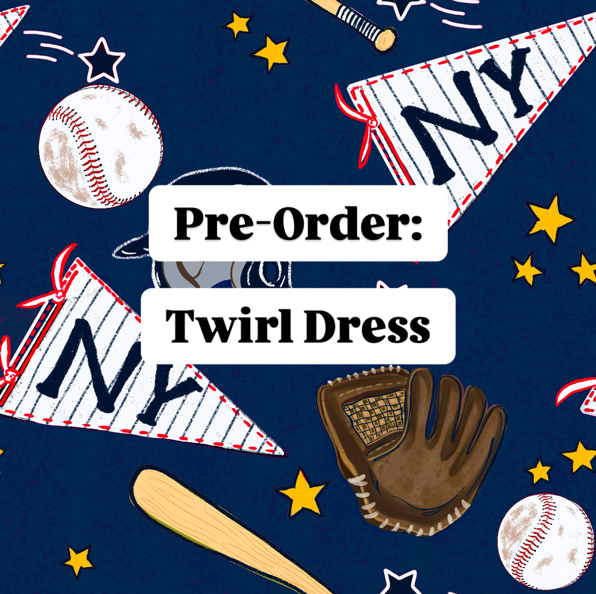 Twirl Dress: New York (Pinstripes)