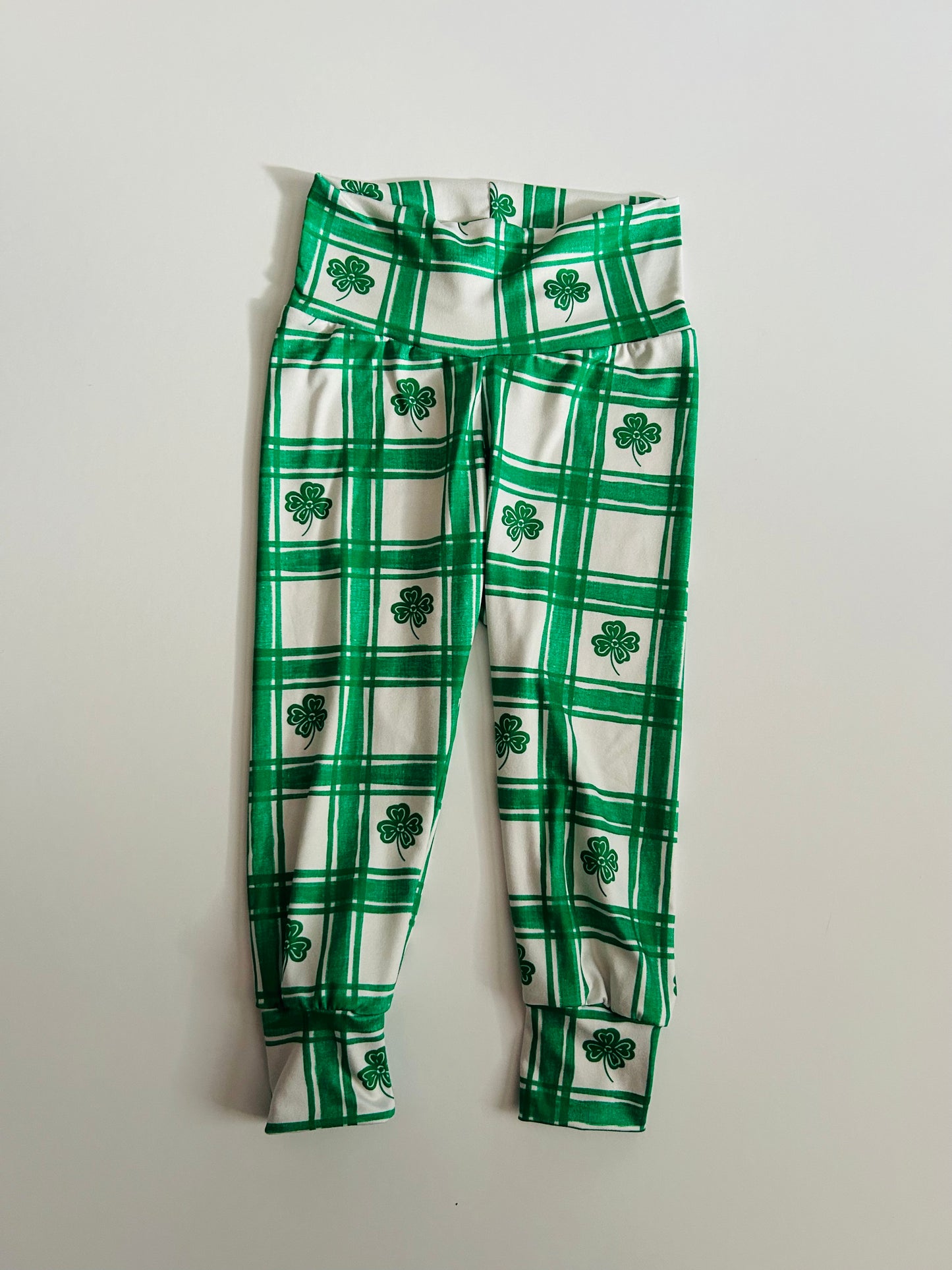 Leggings: Checkered Clover