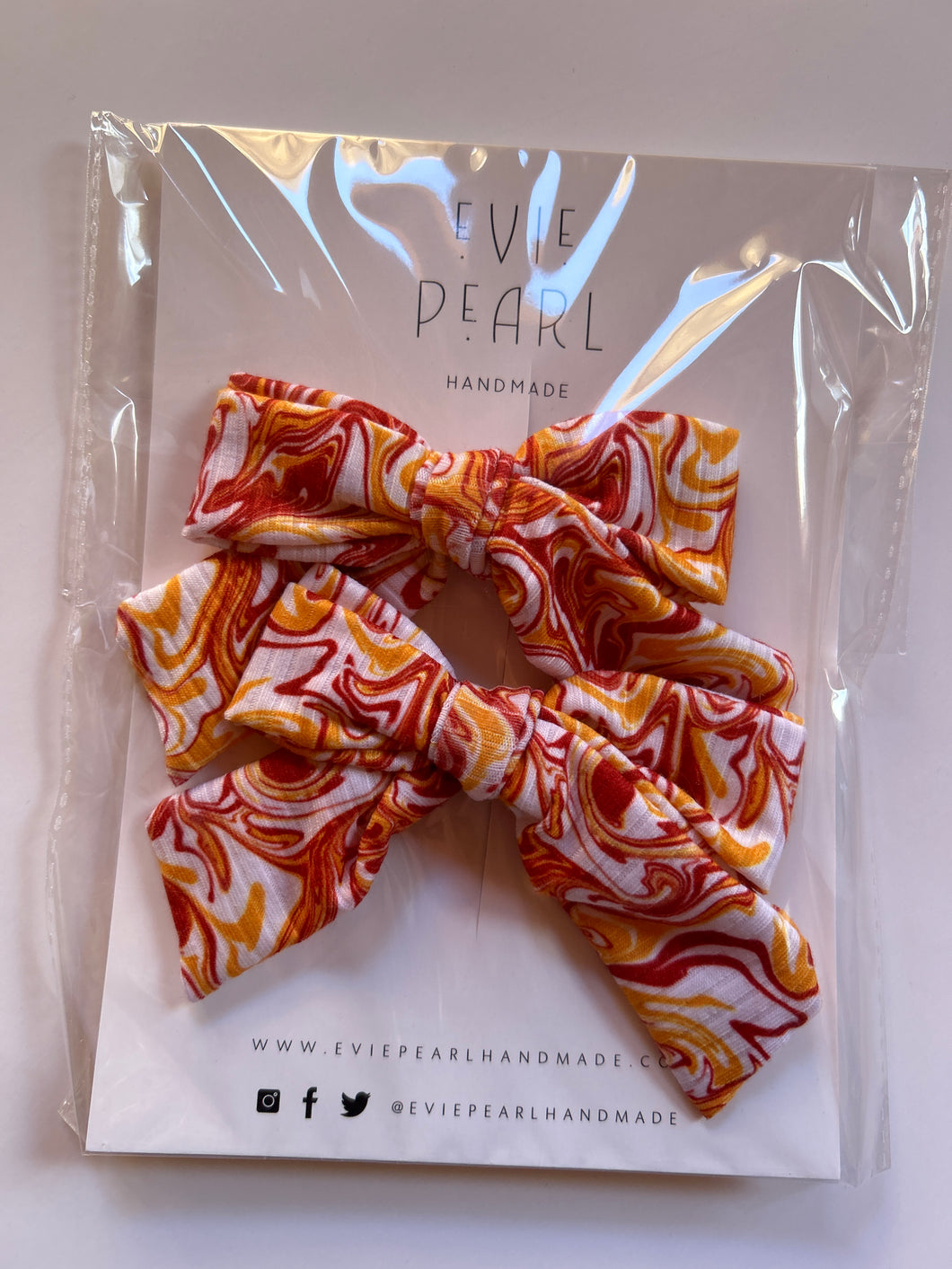 Pigtail Bows: Tie Dye