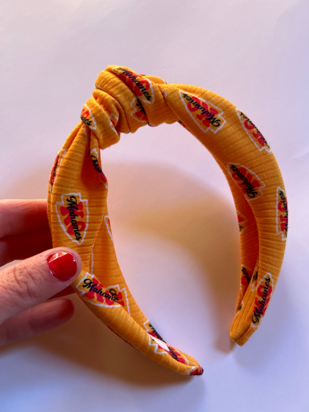 WOMENS HEADBAND: Mahomes Yellow