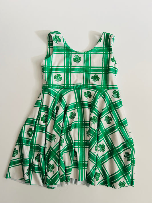 Twirl Dress: Checkered Clover