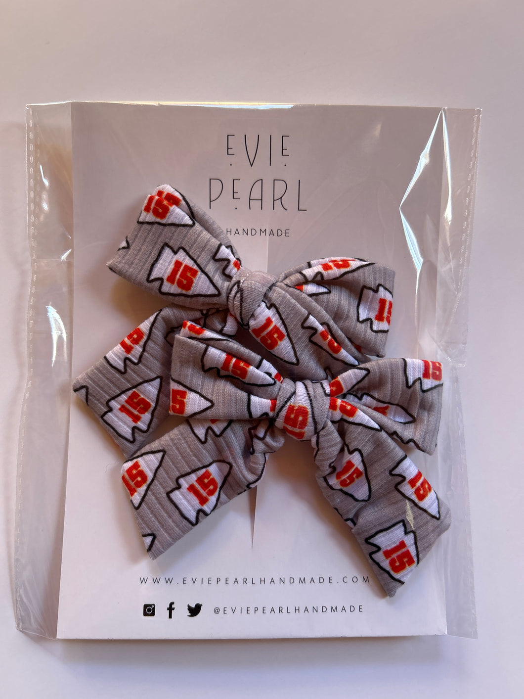 Pigtail Bows: Gray 15