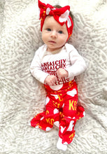 Load image into Gallery viewer, Bell Bottoms: KC Heart on Red
