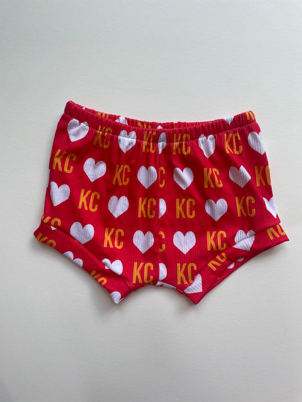 Bummies: KC Hearts on Red