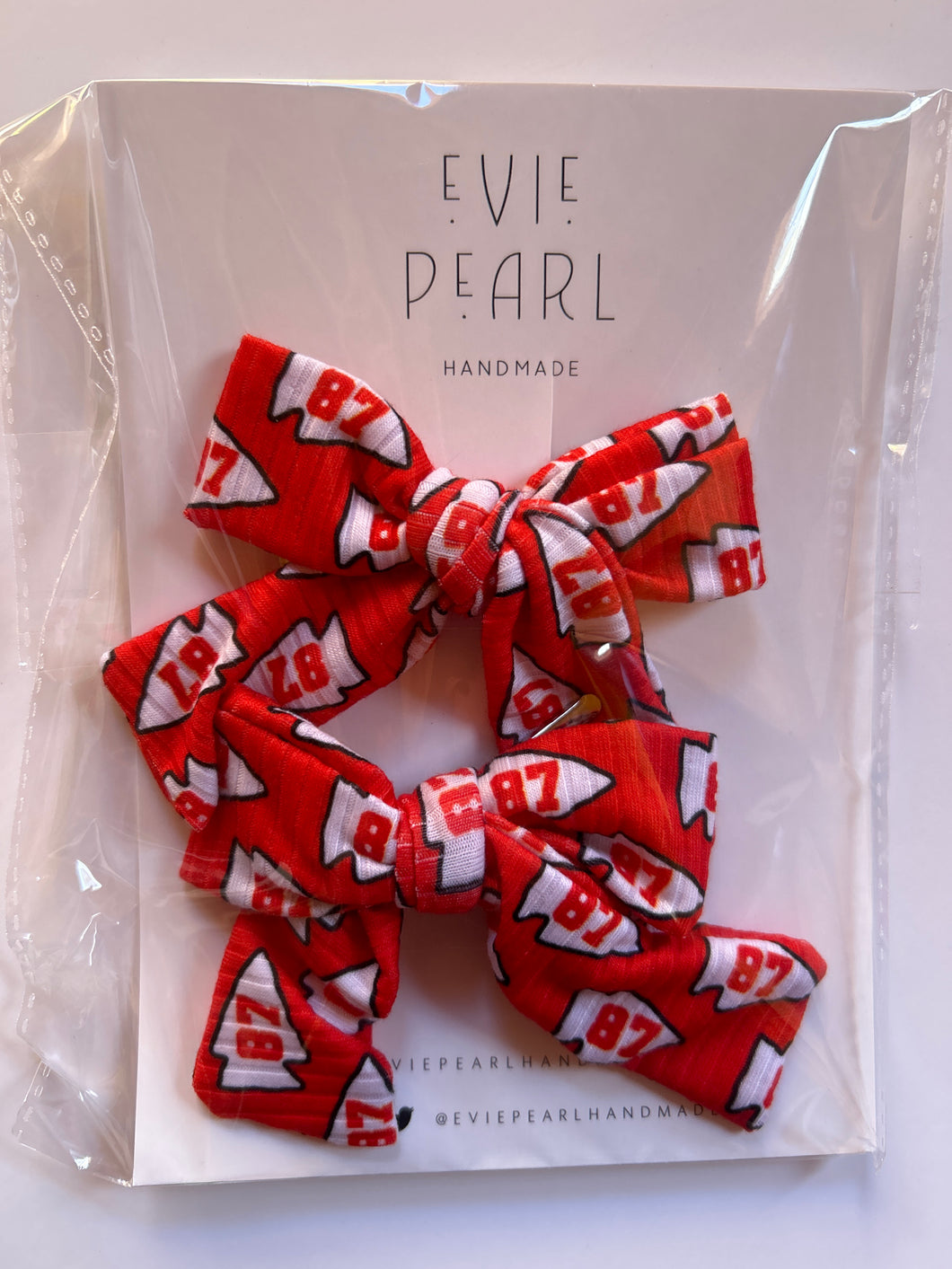 Pigtail Bows: Red 87