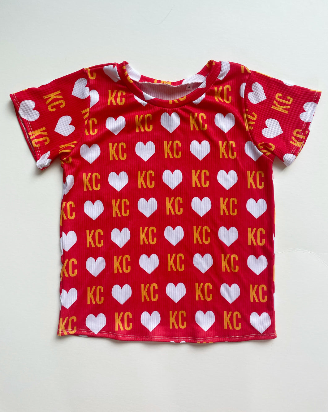 KC Heart on Red Tank or Tee