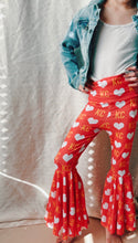 Load image into Gallery viewer, Bell Bottoms: KC Heart on Red
