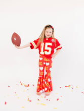 Load image into Gallery viewer, Bell Bottoms: KC Heart on Red
